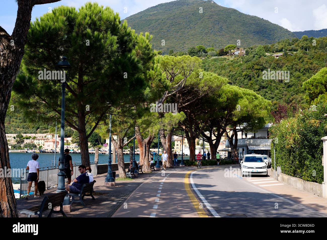 Waterfront Toscolano Italie Banque D'Images