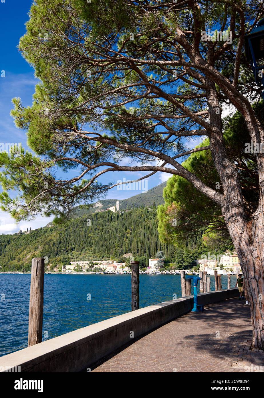 Waterfront Toscolano Italie Banque D'Images