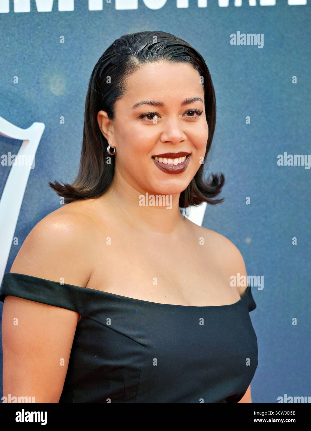 LONDRES, ANGLETERRE, 10 octobre 2025 : Nicole Lecky au 'Jay Kelly' - le 69e Festival du film de Londres BFI au Royal Festival Building, Londres, Royaume-Uni. (Photo de 李世惠/Voir Li/Picture Capital) crédit : Voir Li/Picture Capital/Alamy Live News Banque D'Images