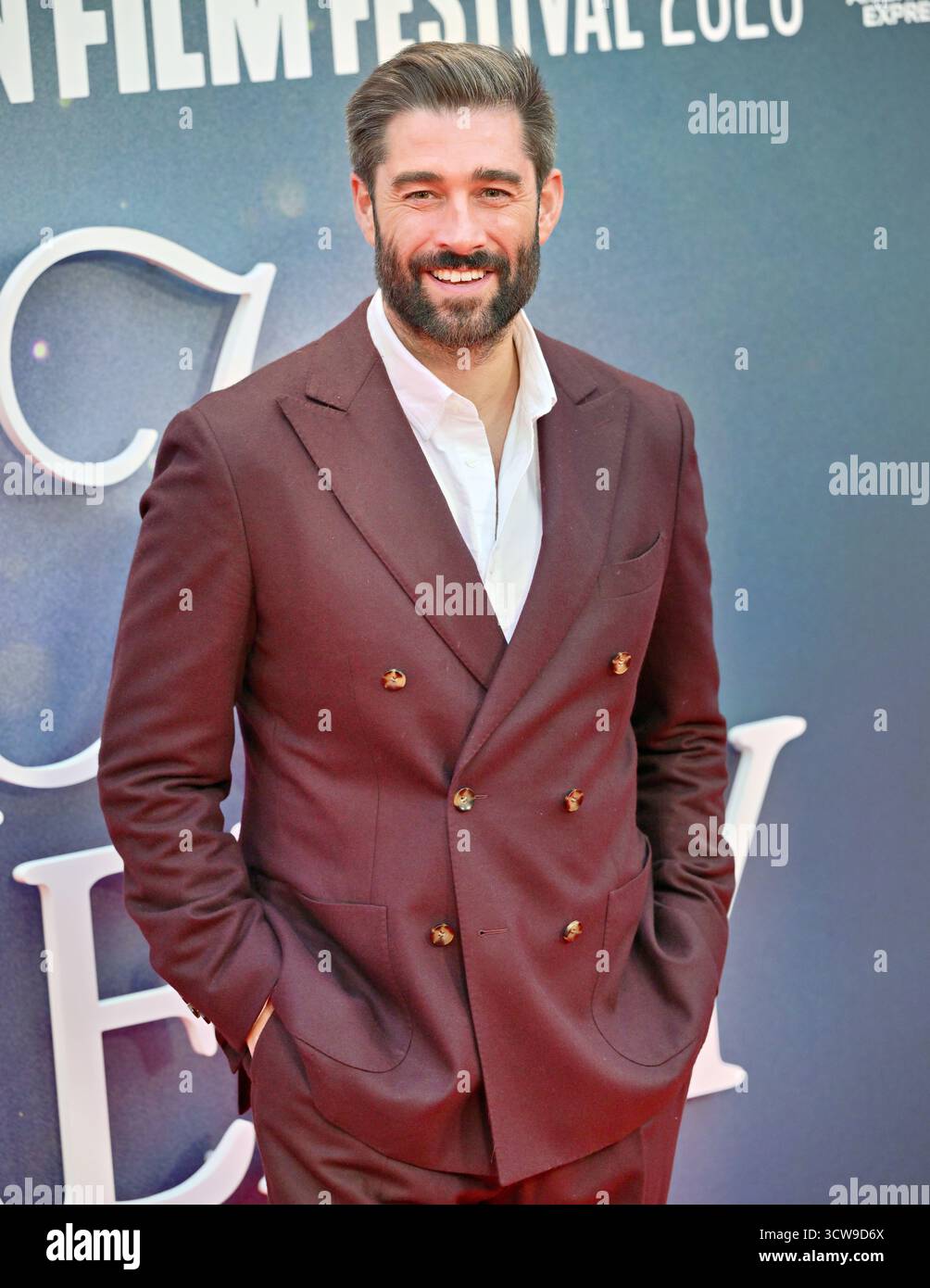 LONDRES, ANGLETERRE, 10 octobre 2025 : Matt Johnson au 'Jay Kelly' - le 69e Festival du film de Londres BFI au Royal Festival Building, Londres, Royaume-Uni. (Photo de 李世惠/Voir Li/Picture Capital) crédit : Voir Li/Picture Capital/Alamy Live News Banque D'Images