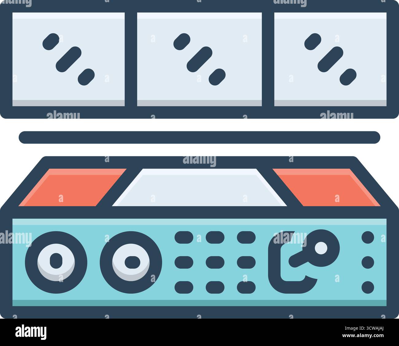 Icône pour contrôle industriel, industriel Illustration de Vecteur