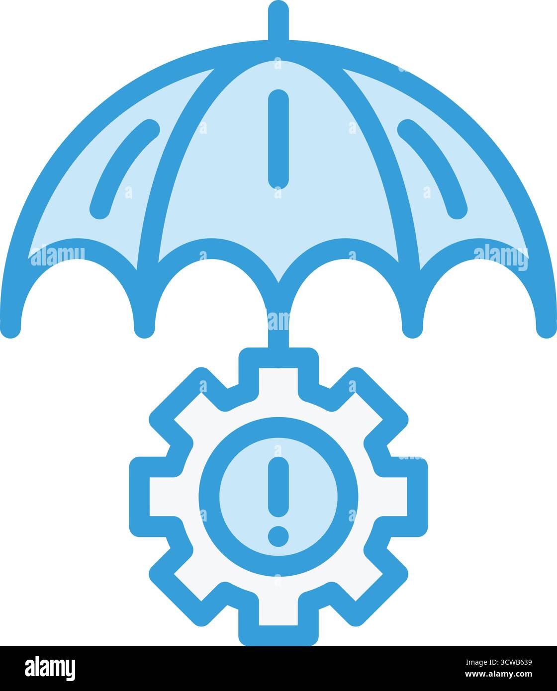 Illustration de la conception d'icônes vectorielles de gestion des risques Illustration de Vecteur
