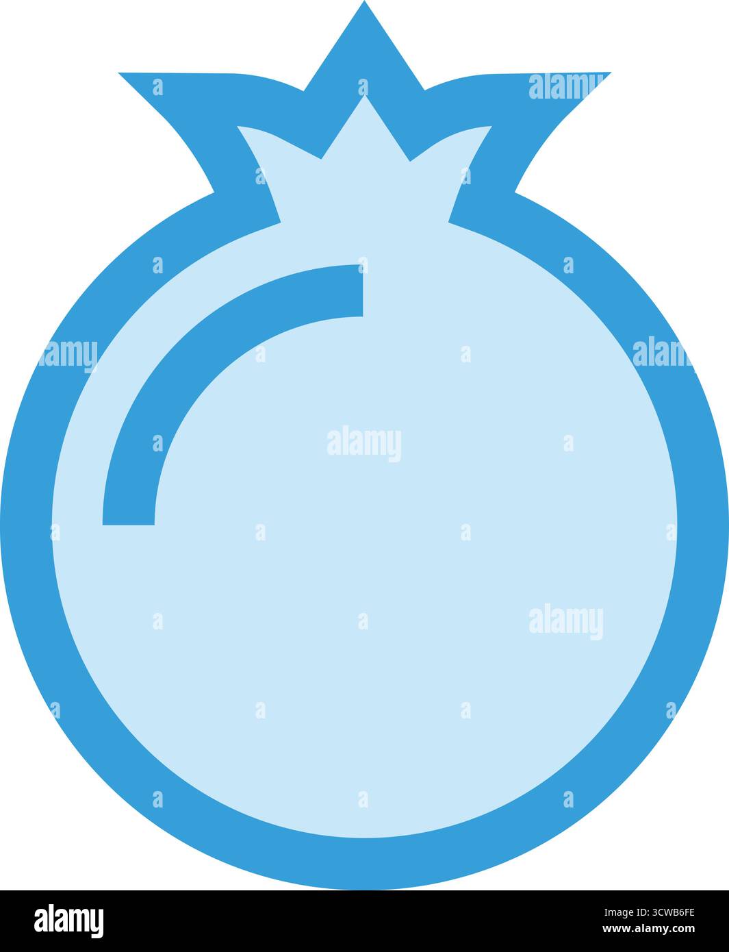 Illustration de conception d'icône de vecteur de grenade Illustration de Vecteur