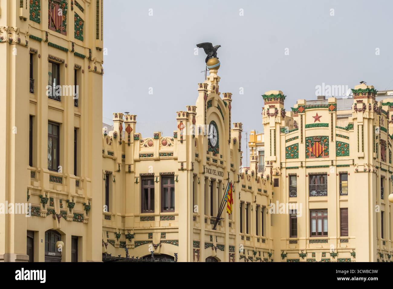 Gare ferroviaire du Nord de Valence, Espagne Banque D'Images