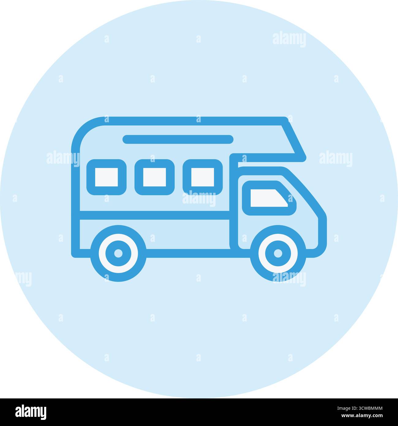 Illustration de conception d'icône de vecteur de camping-car Illustration de Vecteur