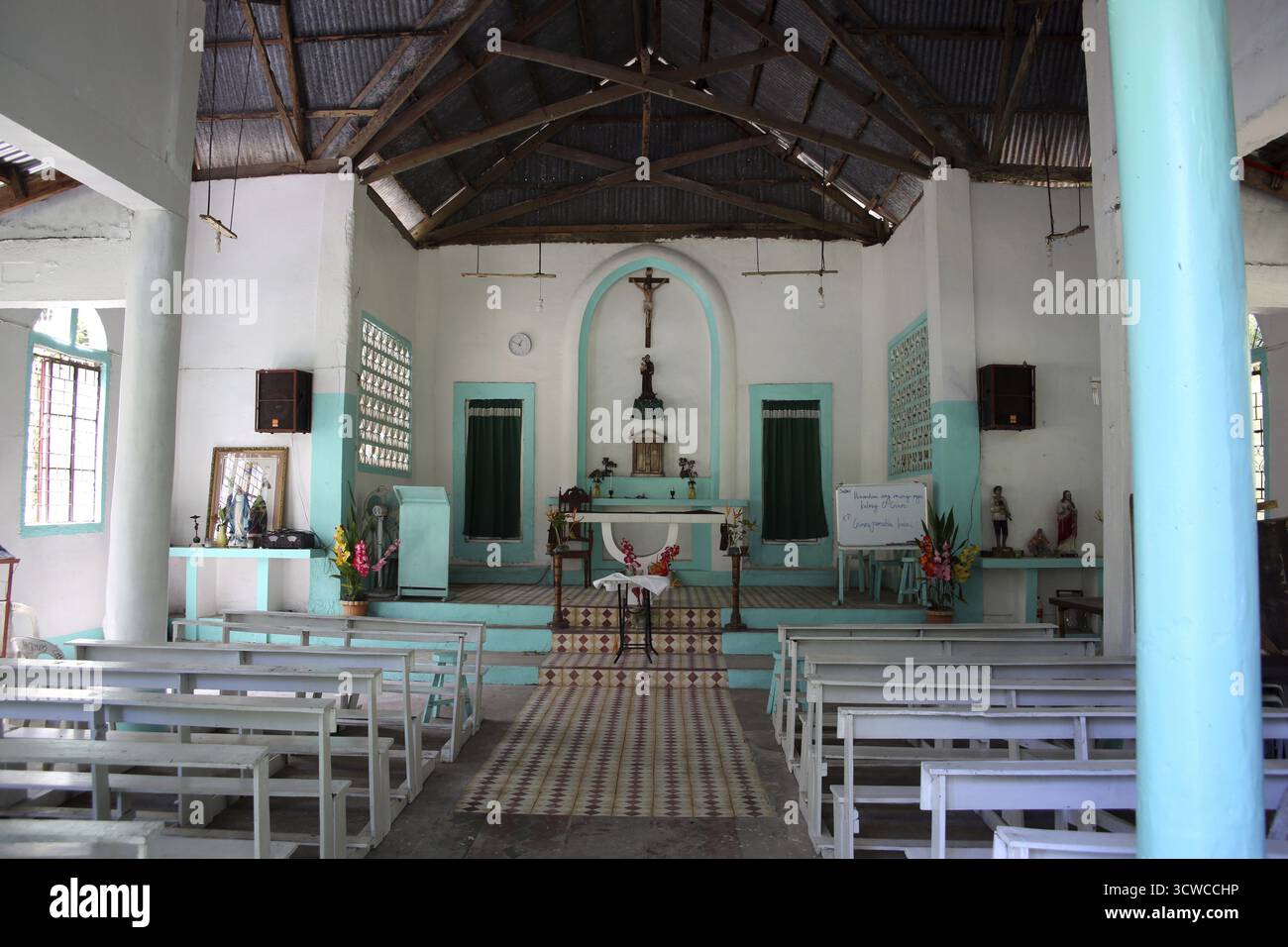 Chapelle Santo Nino, San Ricardo, île de Panaon, Leyte méridionale, Philippines Banque D'Images