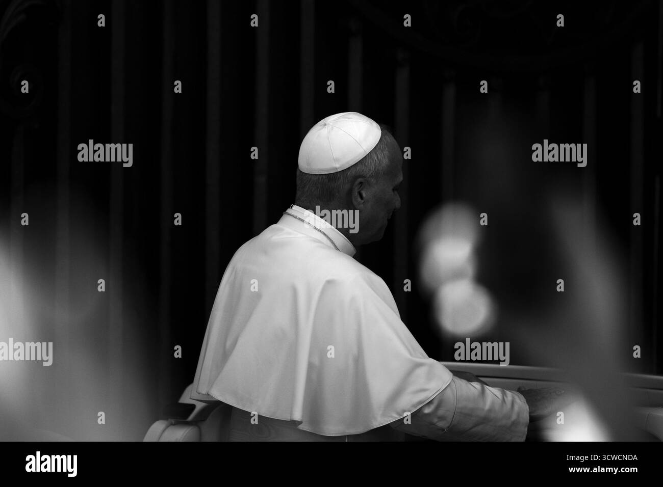 Vatican, Vatican. 11 octobre 2025. **NO LIBRI** Italie, Rome, Vatican, 2025/10/11 le pape Léon XIV lors d'une audience aux pèlerins de la région Toscane sur la place de Peters au Vatican photographie par ALESSIA GIULIANI /Catholic Press photo Credit : Independent photo Agency/Alamy Live News Banque D'Images