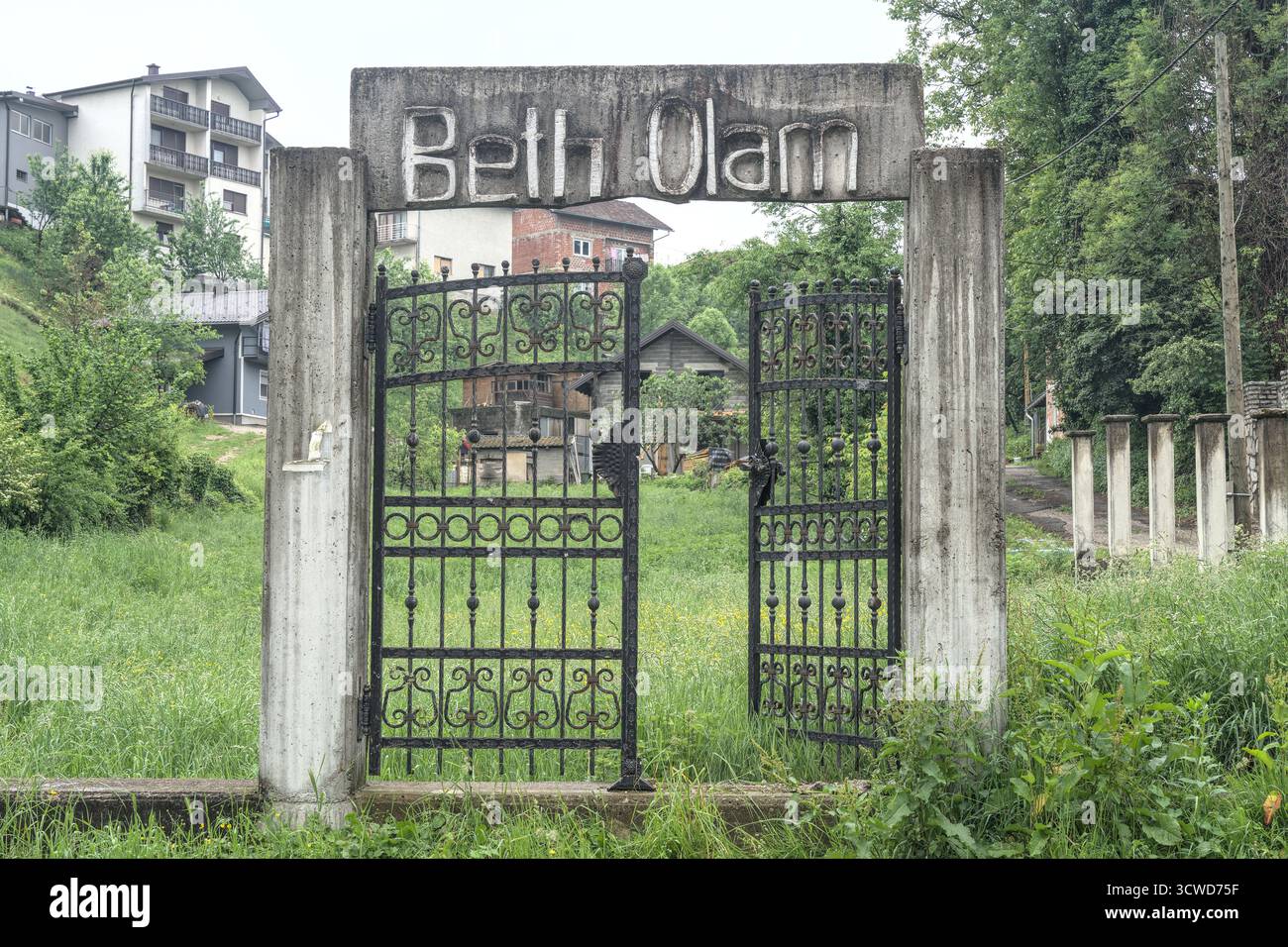 Bosnie-Herzégovine, Bihać (Mun.), Bihać : cimetière juif ('Jevrejsko groblje') Banque D'Images
