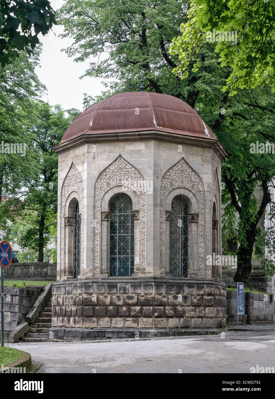 Bosnie-Herzégovine, Bihać (Mun.), Bihać : Turbe – Mausolée ('Mauzolej') Banque D'Images