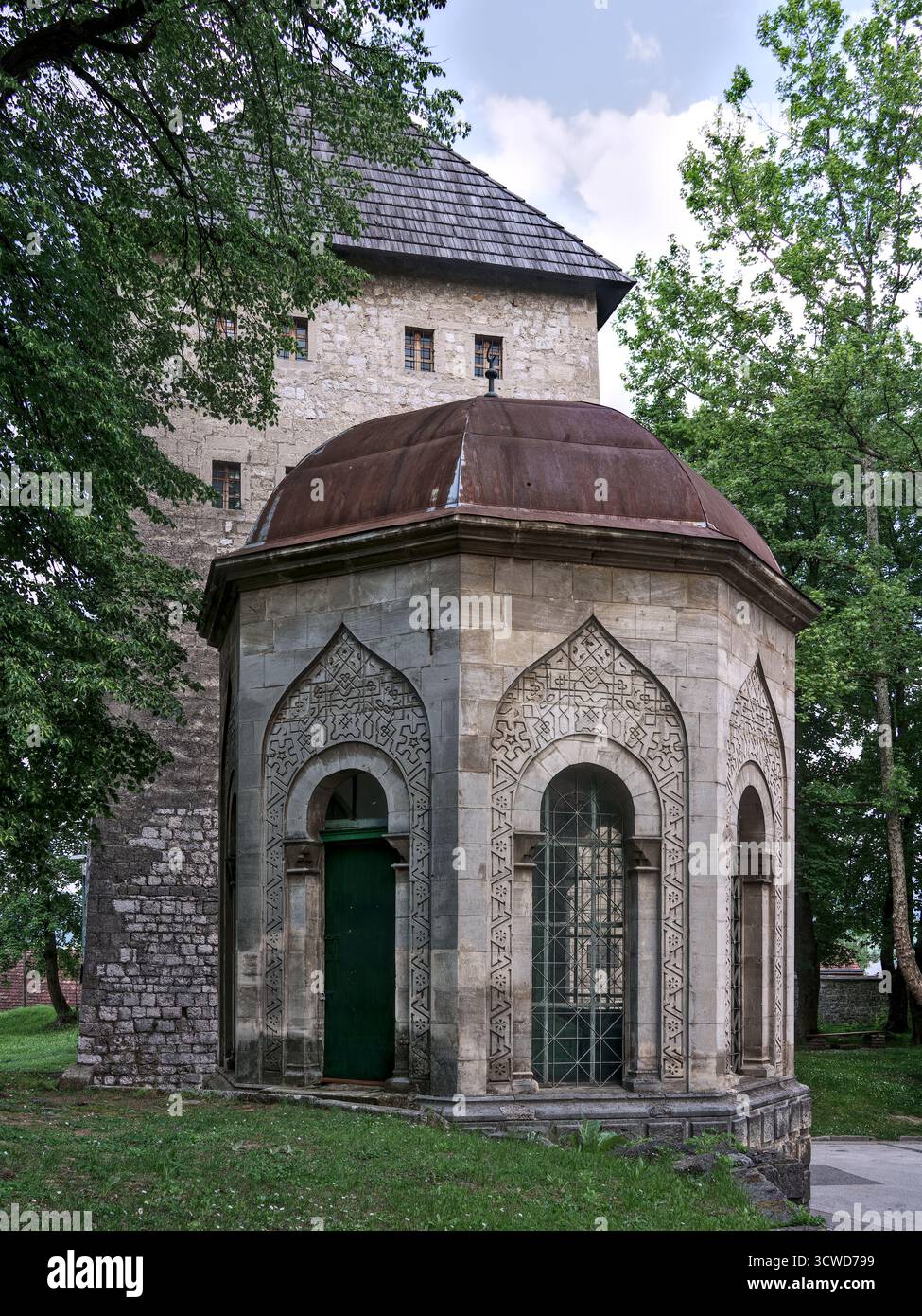Bosnie-Herzégovine, Bihać (Mun.), Bihać : Turbe – Mausolée ('Mauzolej') Banque D'Images