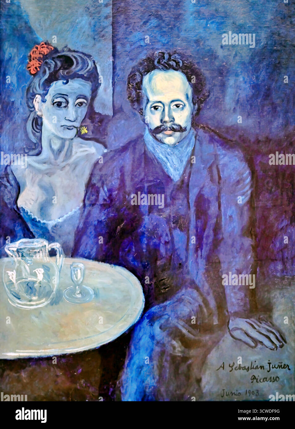 Pablo Picasso - Portrait de Sebastia Junyer Vidal 1903. Illustration de Vecteur