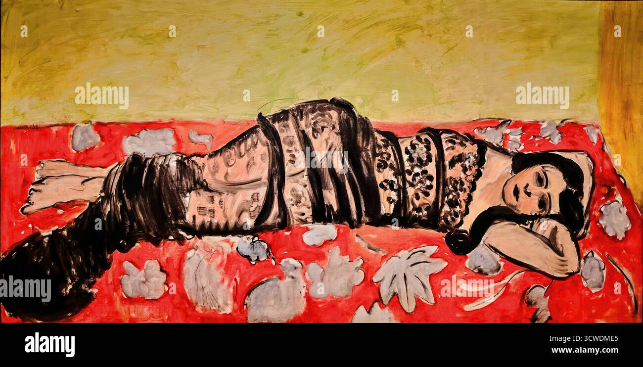 Henri Matisse - le châle noir 1917. Illustration de Vecteur