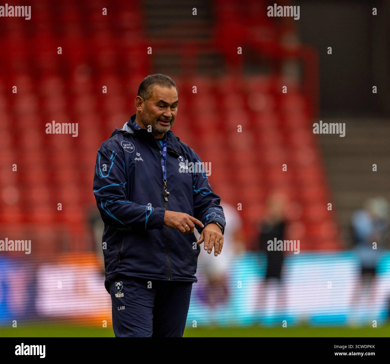 Gallagher Prem Rugby match at Ashton Gate, Bristol Bristol Bears v Exeter Chiefs Ashton Gate Stadium Bristol Martin Edwards/Alamy Live News Saturday11,octobre,2025Ashton Gate Stadium,Copyright Martin Edwards tous droits réservés. Image protégée par les lois internationales sur les droits d'auteur Banque D'Images