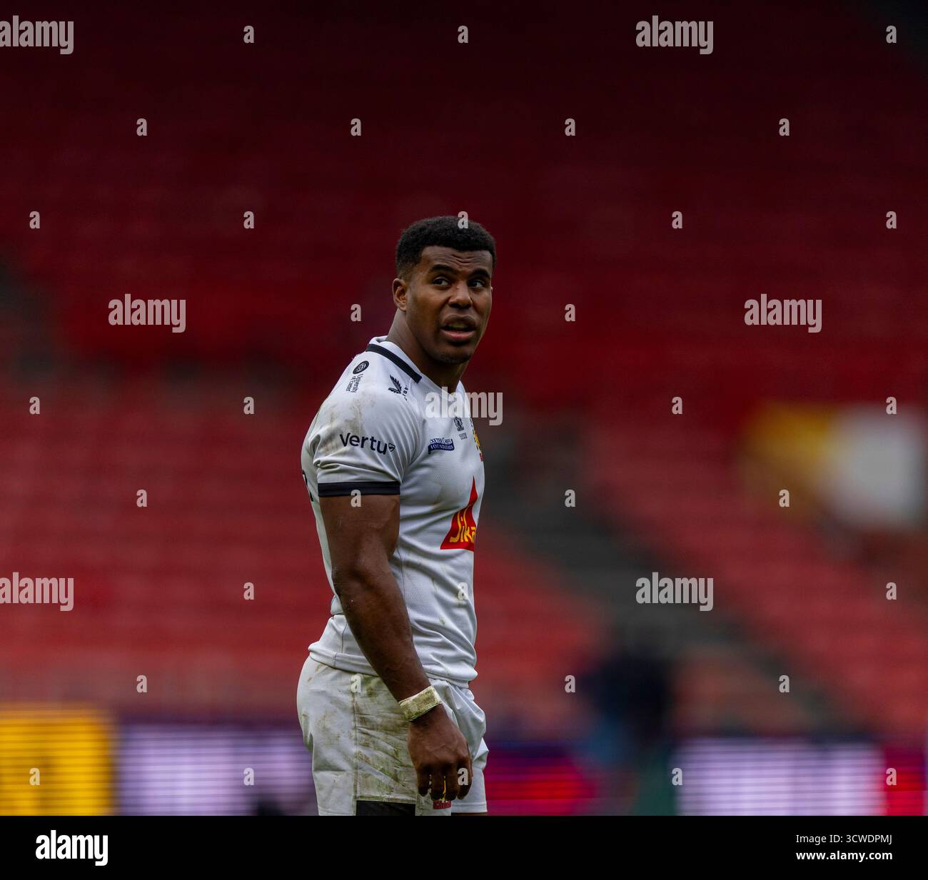 Exeter Chief’s Immanuel Feyi-Waboso Gallagher Prem Rugby match at Ashton Gate, Bristol Bristol Bears v Exeter Chiefs Ashton Gate Stadium Bristol Martin Edwards/Alamy Live News samedi 11,octobre,2025Ashton Gate Stadium,Copyright Martin Edwards tous droits réservés. Image protégée par les lois internationales sur les droits d'auteur Banque D'Images