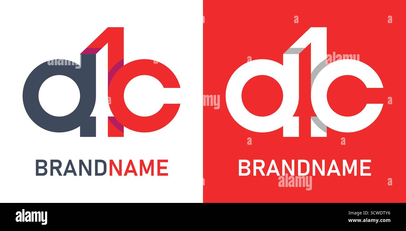 Modèle de conception de logo Letter AC Illustration de Vecteur