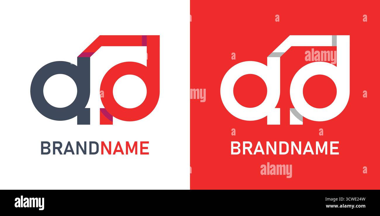 Modèle de conception de logo d'annonce de lettre Illustration de Vecteur