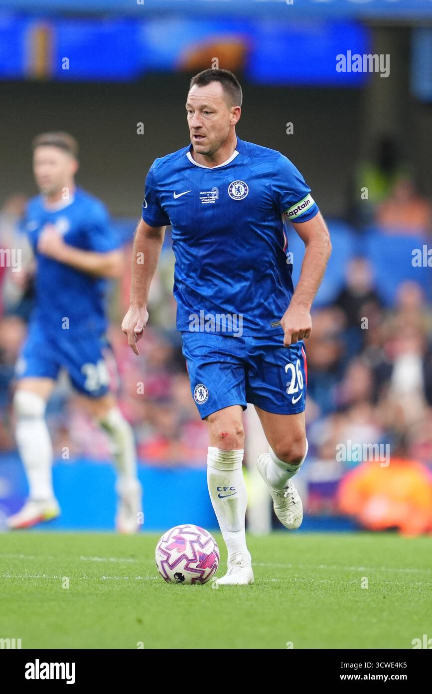 John Terry de Chelsea pendant le match des légendes à Stamford Bridge, Londres. Date de la photo : samedi 11 octobre 2025. Banque D'Images