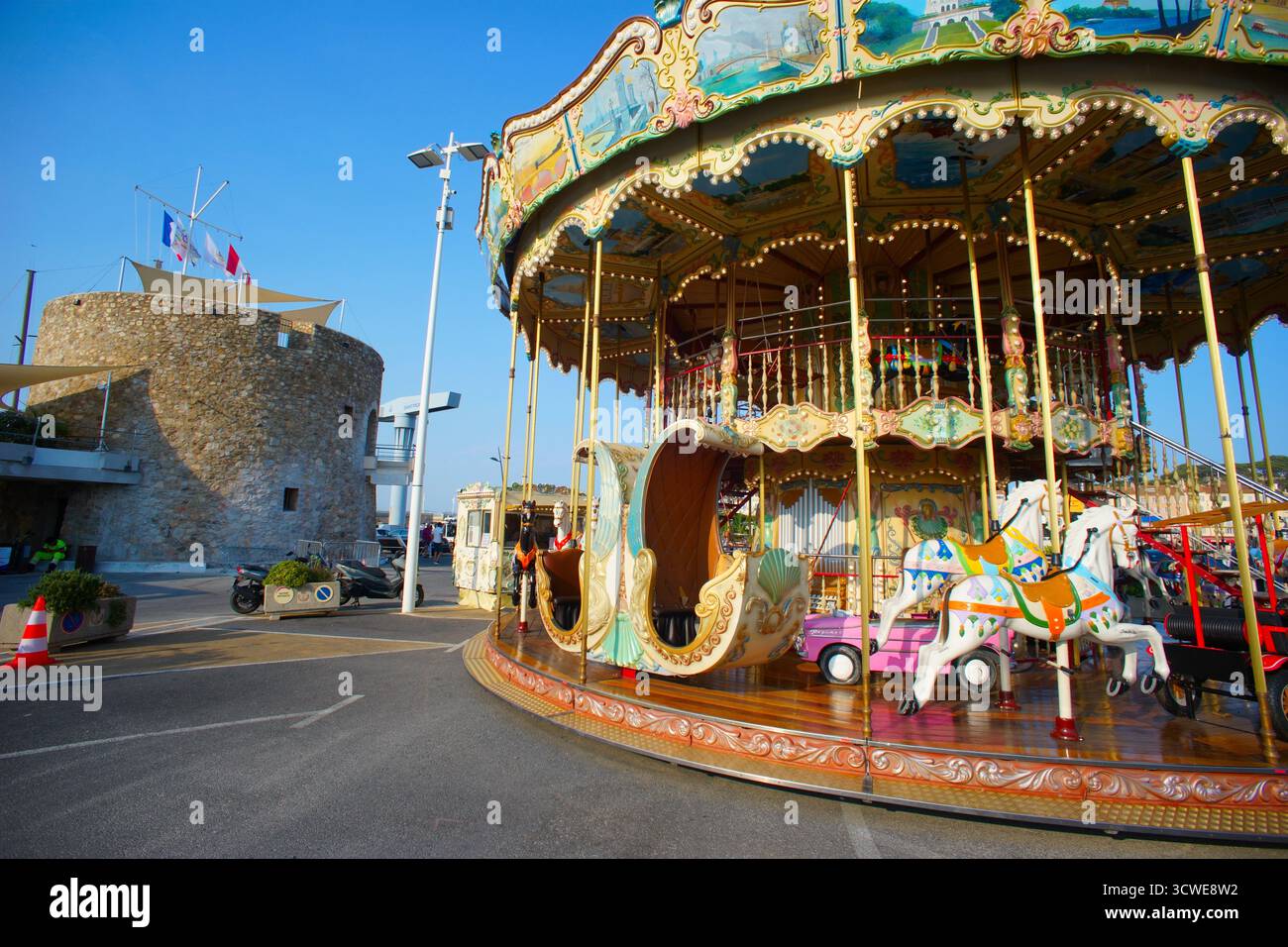 Saint-Tropez, France - carrousel Banque D'Images