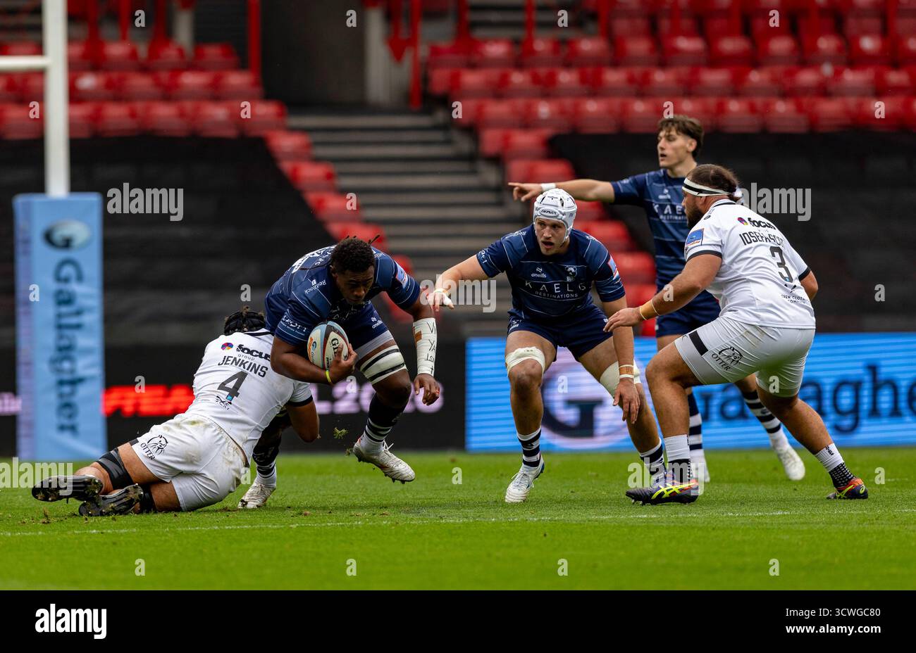 Dafydd Jenkins, du chef d'Exeter, affronte le match de rugby Viliame Mata Gallagher Prem de Bristol Bear à Ashton Gate, Bristol Bristol Bears v Exeter Chiefs Ashton Gate Stadium Bristol Martin Edwards/Alamy Live News Saturday11,October,2025Ashton Gate Stadium,Copyright Martin Edwards tous droits réservés. Image protégée par les lois internationales sur les droits d'auteur crédit : Martin Edwards/Alamy Live News Banque D'Images