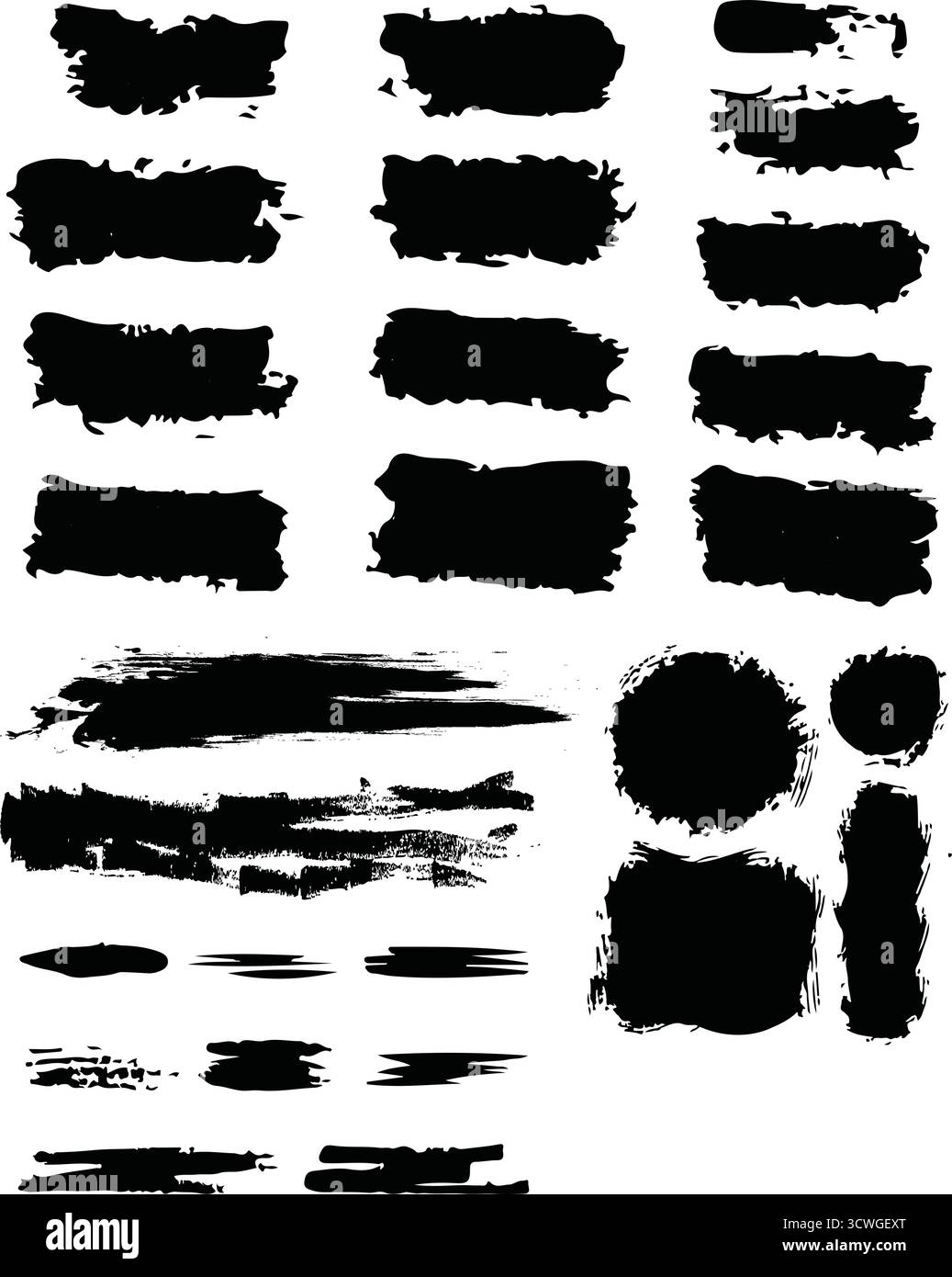 Conception de conseil scolaire avec Doodles pour enfants - Scribble dessiné à la main, flèches, surligneurs et collection vectorielle Alphabet Illustration de Vecteur