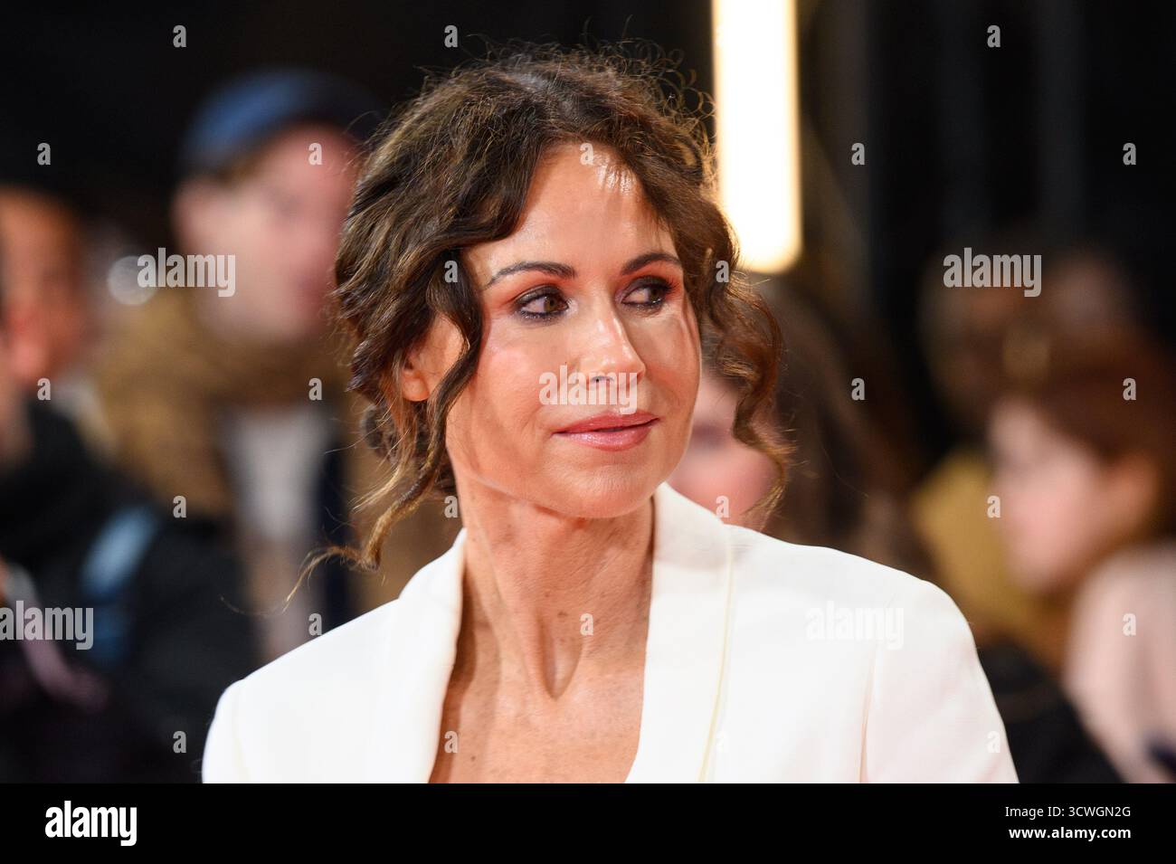 Londres, Royaume-Uni. 11 octobre 2025. Minnie Driver assiste à la projection d'After the Hunt au Southbank Centre, Royal Festival Hall, Londres, dans le cadre du BFI London film Festival. Le crédit photo devrait se lire : Matt Crossick/Alamy Live News Banque D'Images