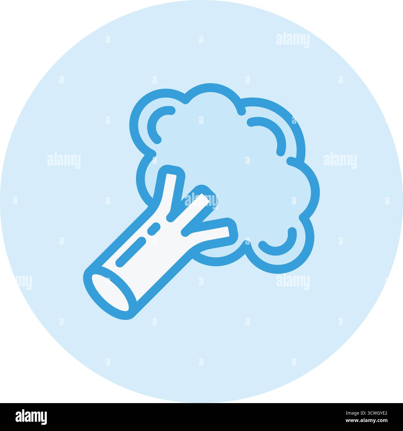 Illustration de conception d'icône de vecteur de brocoli Illustration de Vecteur