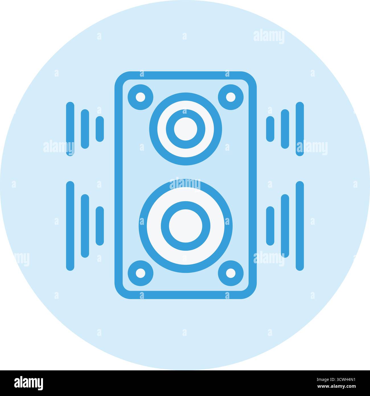 Illustration de conception d'icône de vecteur de haut-parleur Illustration de Vecteur