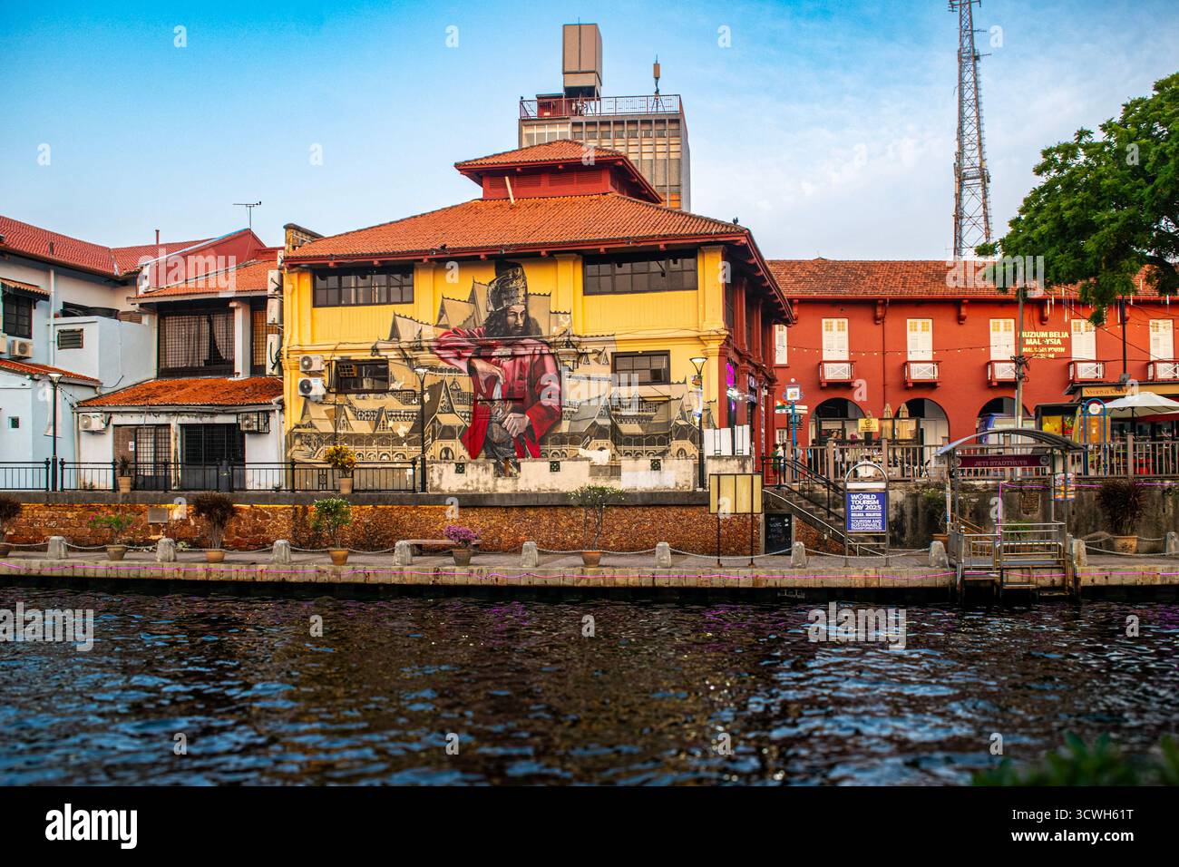 Les murs qui parlent plus fort que les mots Melakas battent le cœur vibrant Banque D'Images