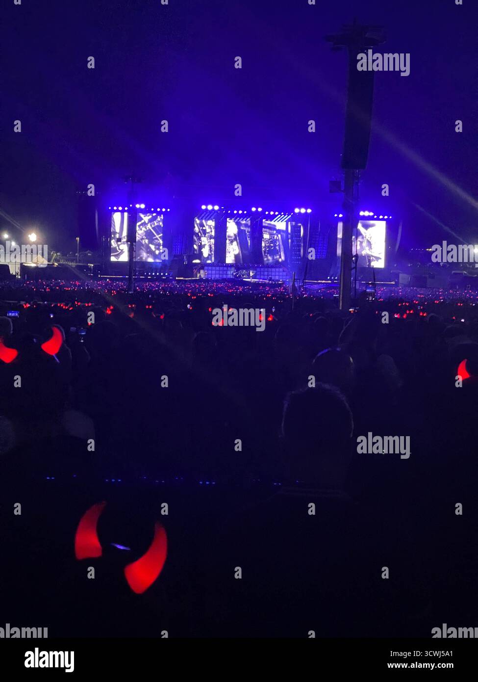 Concert de groupe de rock AC-DC. Reggio Emilia, italie. Photo de haute qualité Banque D'Images