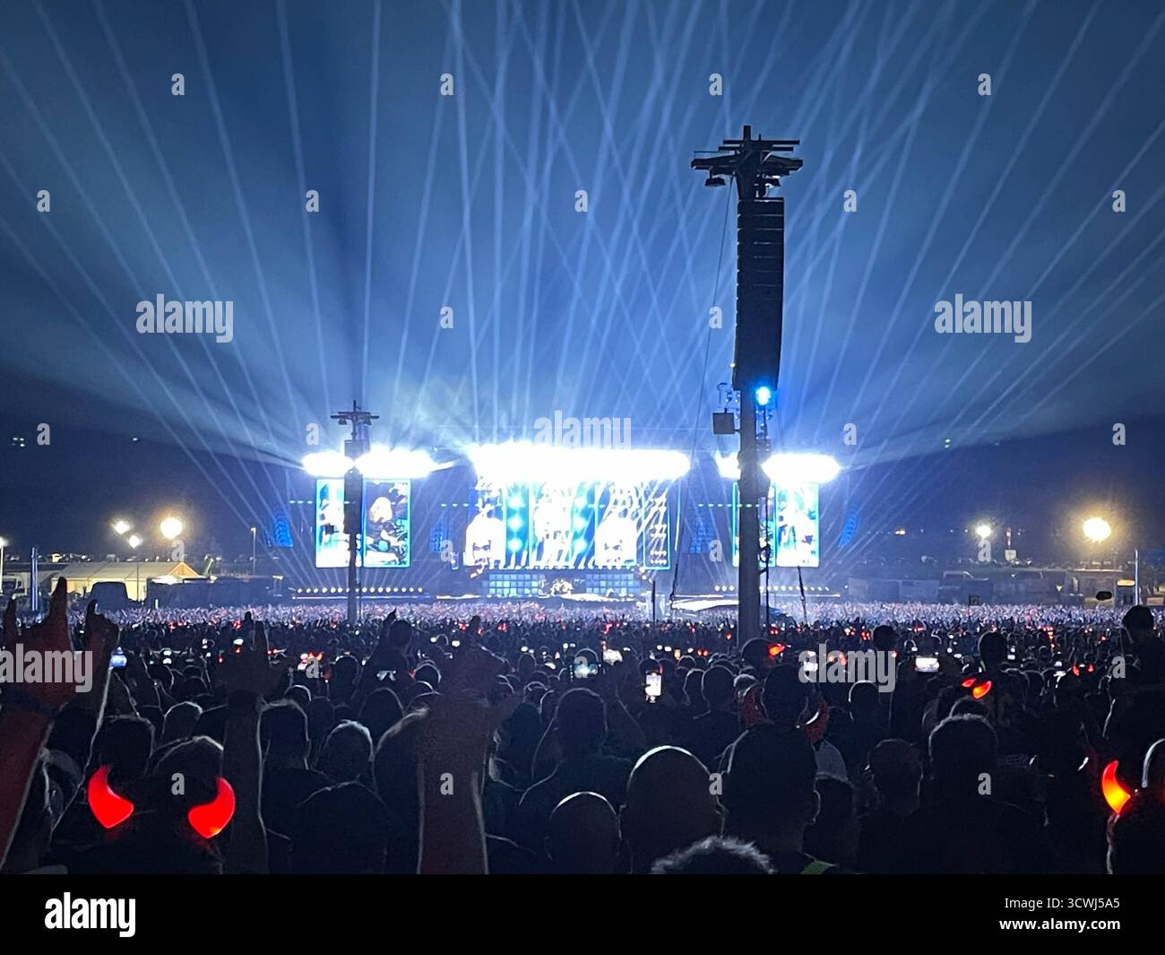 Concert de groupe de rock AC-DC. Reggio Emilia, italie. Photo de haute qualité Banque D'Images