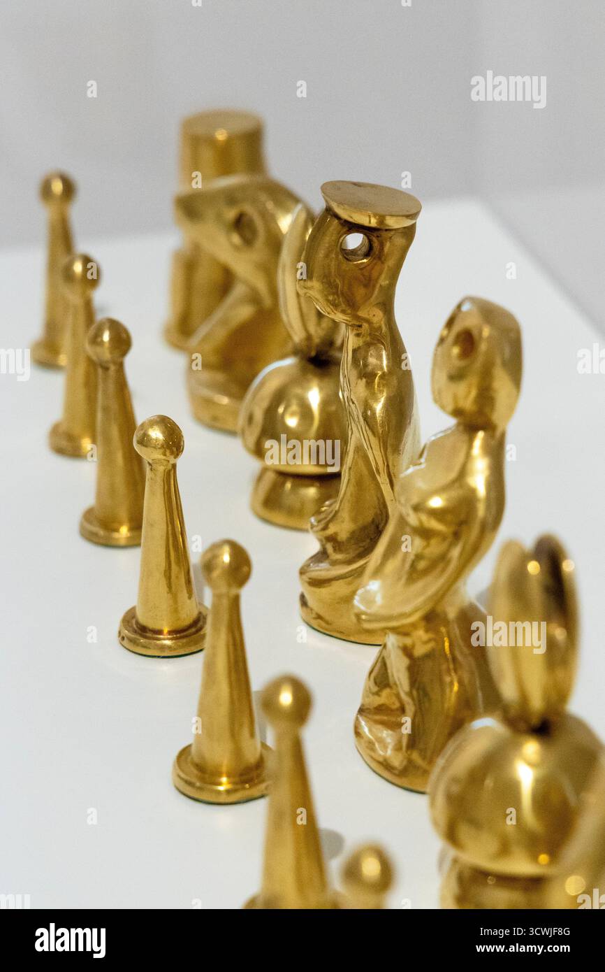 Jeu d'échecs (1966) de Max Ernst, Musée Max Ernst, Brühl, Allemagne Banque D'Images