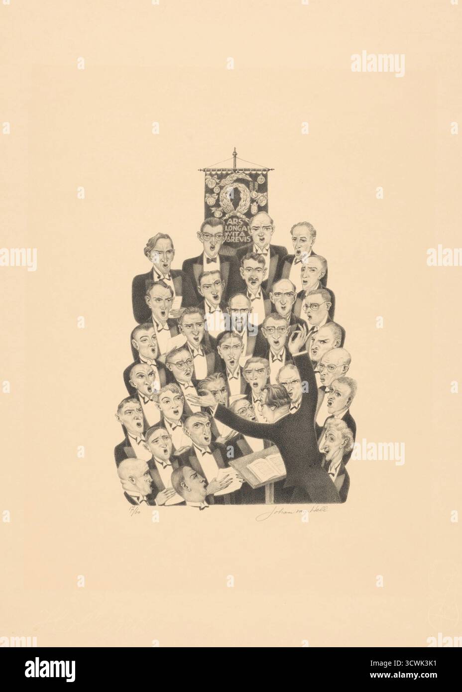 Johan van Hell - Chœur d'hommes Banque D'Images Johan van Hell - Chœur d'hommes Banque D'Images