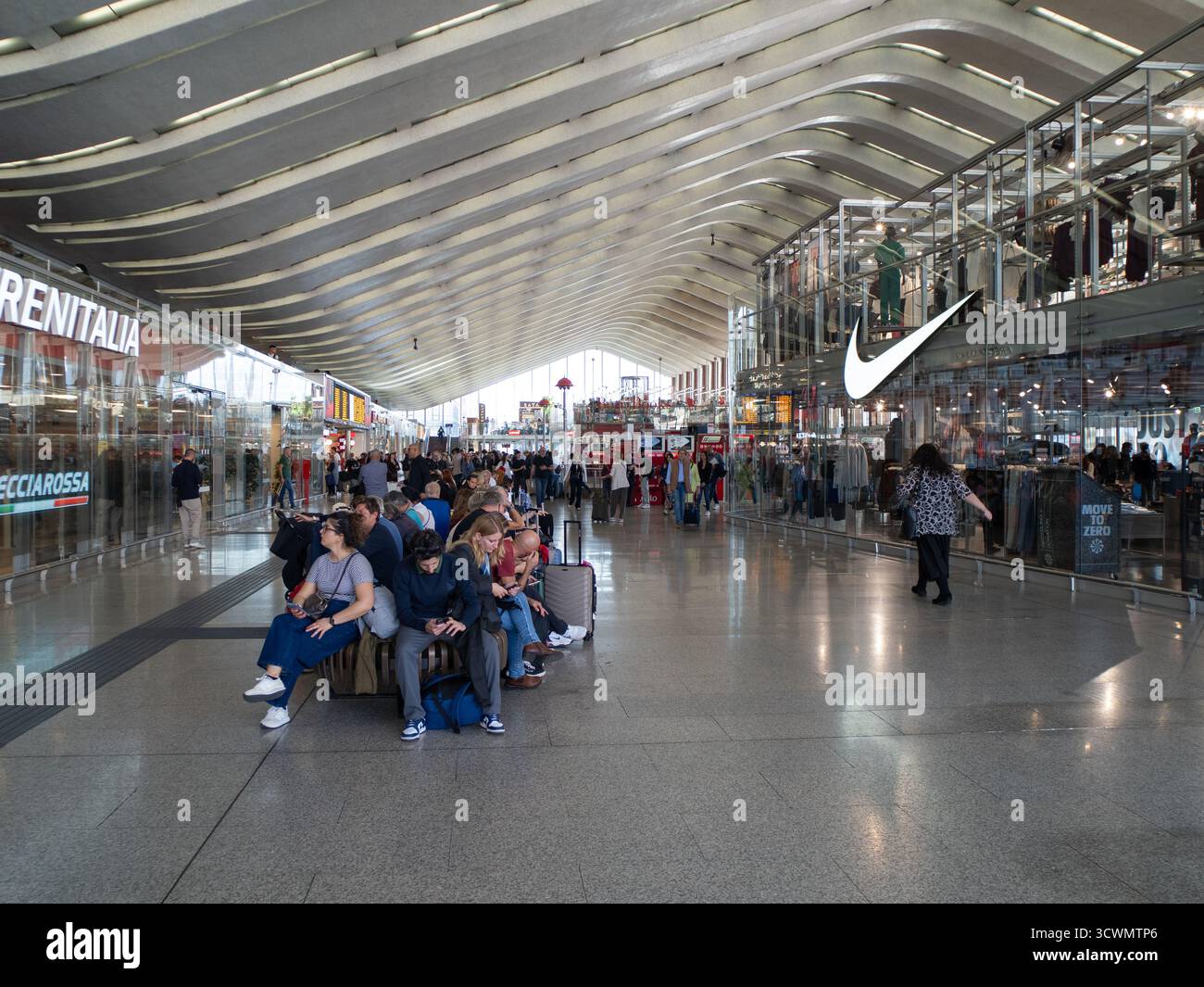 Le hall de la gare Termini à Rome, Italie Banque D'Images