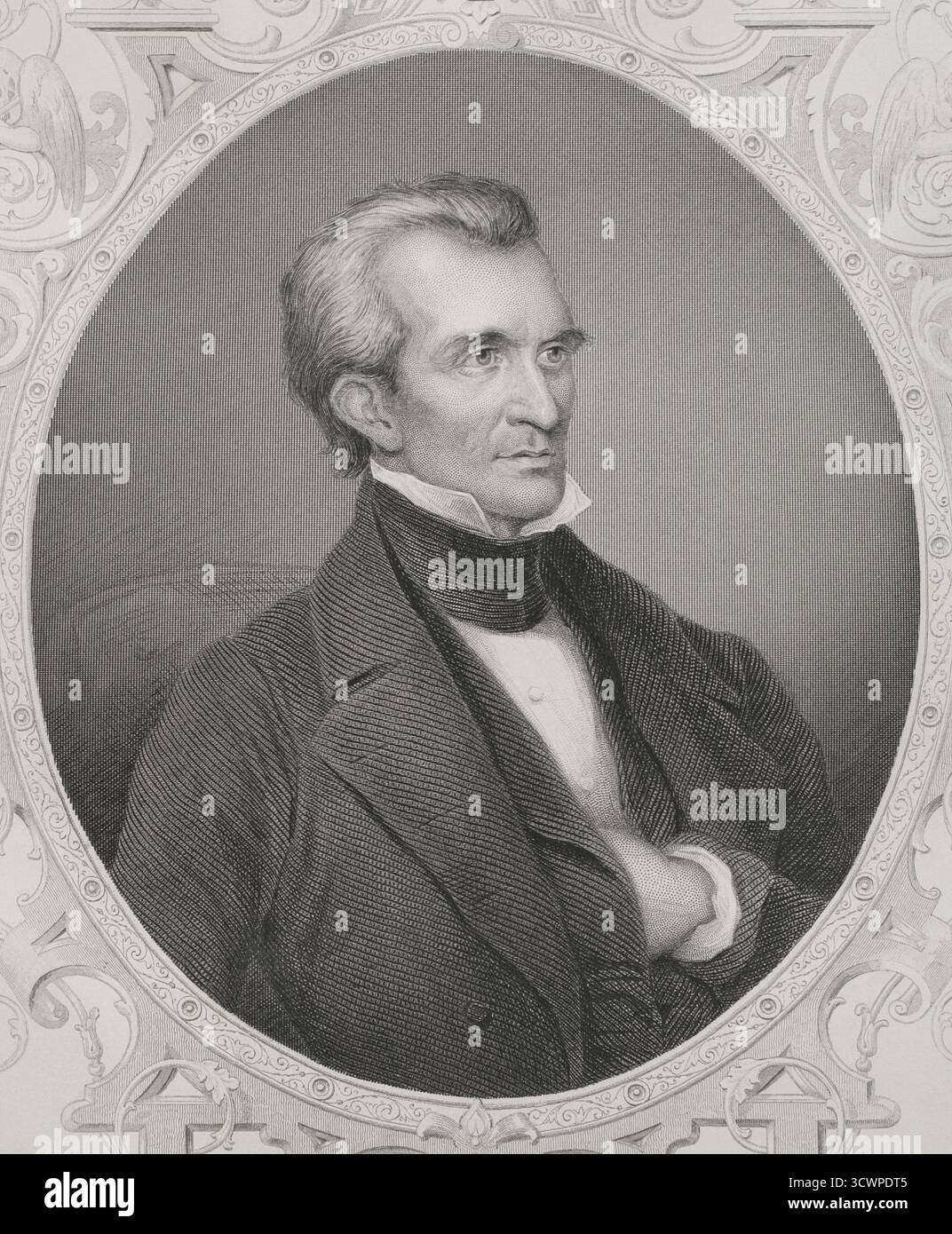 James K. Polk (James Knox Polk) (1795-1849) Politicien américain. 11e Président des Etats-Unis (1845-1849). Président de la Chambre des représentants des États-Unis (1835-1839) et gouverneur du Tennessee (1834-1841). Portrait. Gravure de W. Joseph Edwards (fl. 1840-1867) d'après Savinien Edme Dubourjal (1795-1865), vers 1845. Histoire des États-Unis, par J. A. Spencer. Volume III Edition publié à Barcelone, 1873. Banque D'Images James K. Polk (James Knox Polk) (1795-1849) Politicien américain. 11e Président des Etats-Unis (1845-1849). Président de la Chambre des représentants des États-Unis (1835-1839) et gouverneur du Tennessee (1834-1841). Portrait. Gravure de W. Joseph Edwards (fl. 1840-1867) d'après Savinien Edme Dubourjal (1795-1865), vers 1845. Histoire des États-Unis, par J. A. Spencer. Volume III Edition publié à Barcelone, 1873. Banque D'Images