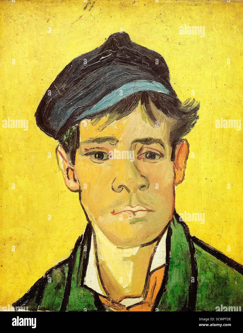 Vincent van Gogh, jeune homme dans une casquette, portrait peint à l'huile sur toile, 1888 Banque D'Images