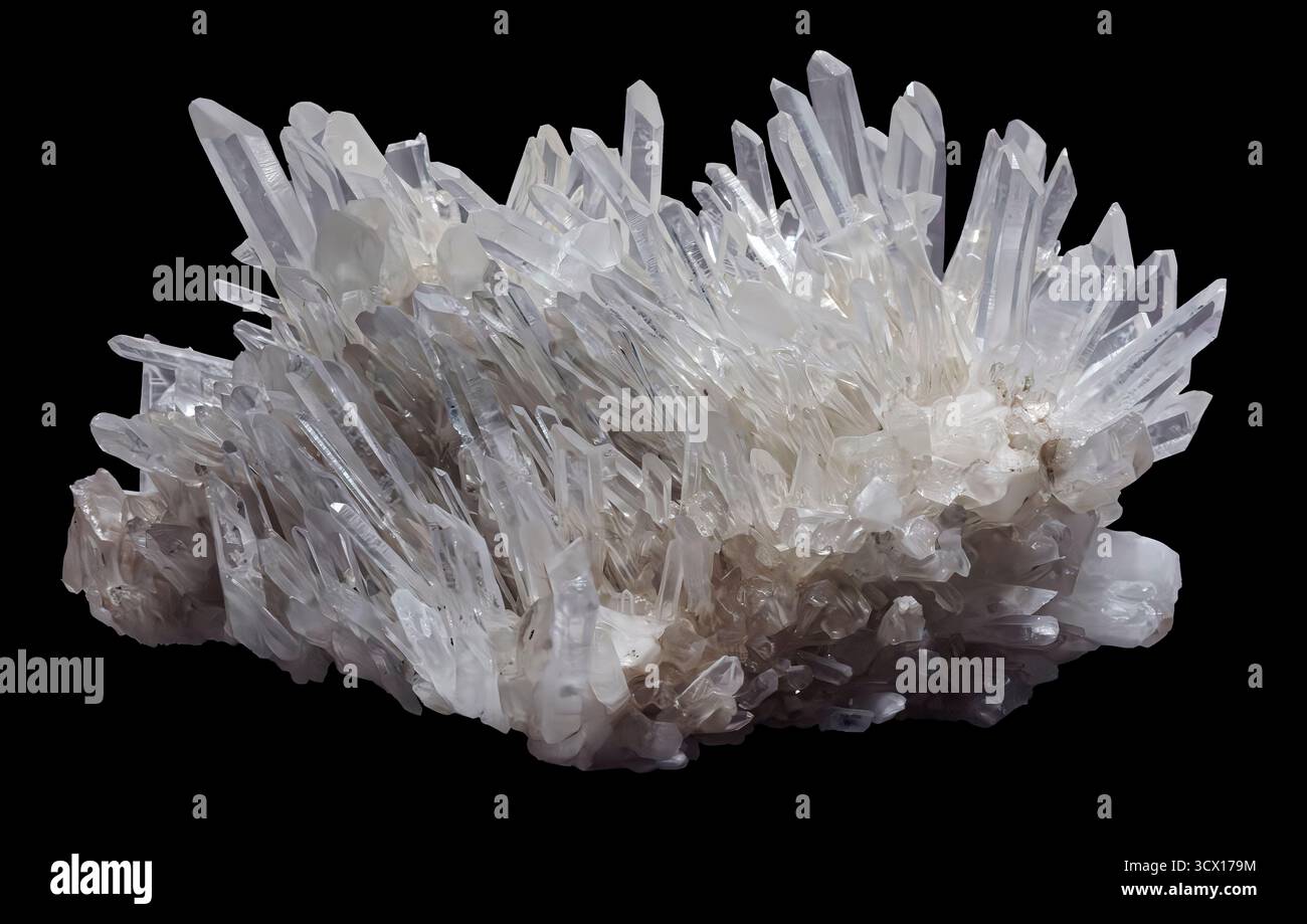 Quartz (SiO₂), Silver Star District, Montana, États-Unis. Banque D'Images