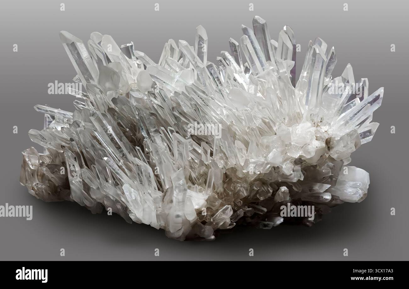 Quartz (SiO₂), Silver Star District, Montana, États-Unis. Banque D'Images