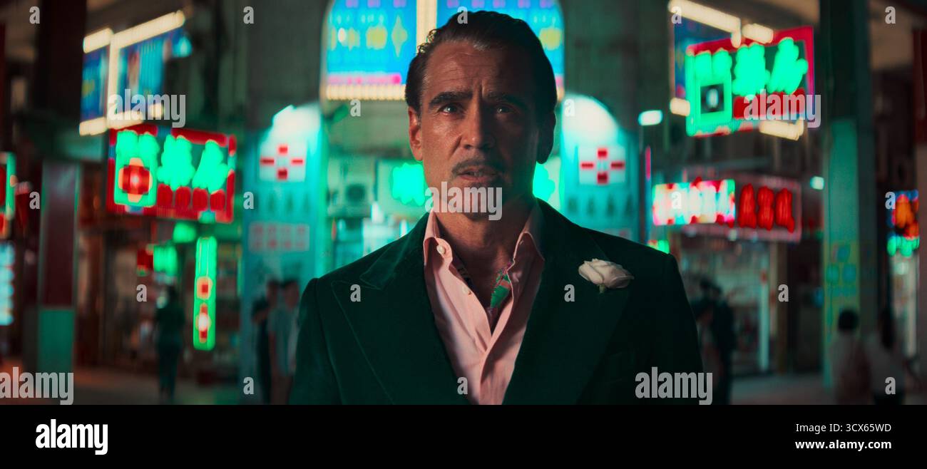 DATE DE SORTIE : 29 octobre 2025 TITRE : Ballad of a Small Player STUDIO : Netflix RÉALISATEUR : Edward Berger INTRIGUE : lorsque son passé et ses dettes commencent à le rattraper, un joueur à enjeux élevés se trouvant bas à Macao rencontre un esprit proche qui pourrait juste détenir la clé de son salut. EN VEDETTE : Colin Farrell en tant que Lord Doyle USAGE ÉDITORIAL SEULEMENT ! Non destiné à UN USAGE commercial ! Banque D'Images