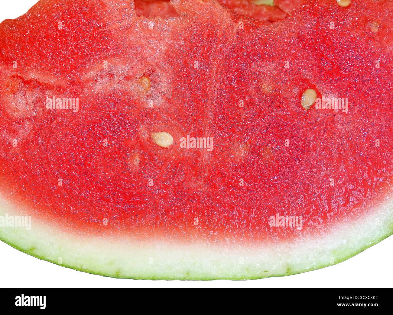Tranche de pastèque fraîche. Fruits Banque D'Images