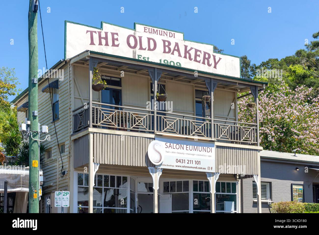 The Old Bakery (salon Eumundi), Memorial Drive, Eumundi, Sunshine Coast Region, Queensland, Australie Banque D'Images