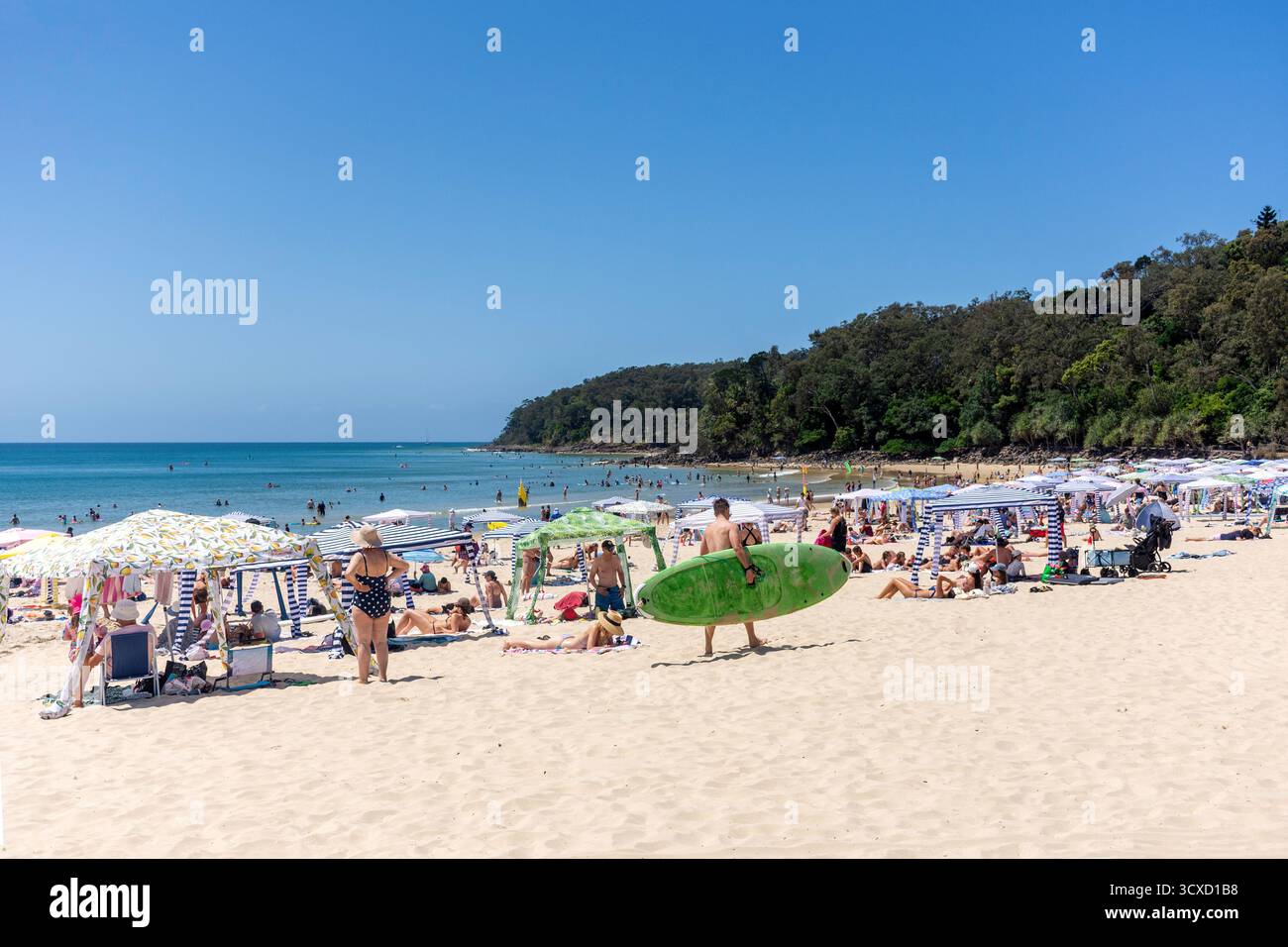 Noosa Heads main Beach, Noosa Heads, Shire of Noosa, Sunshine Coast Region, Queensland, Australie Banque D'Images
