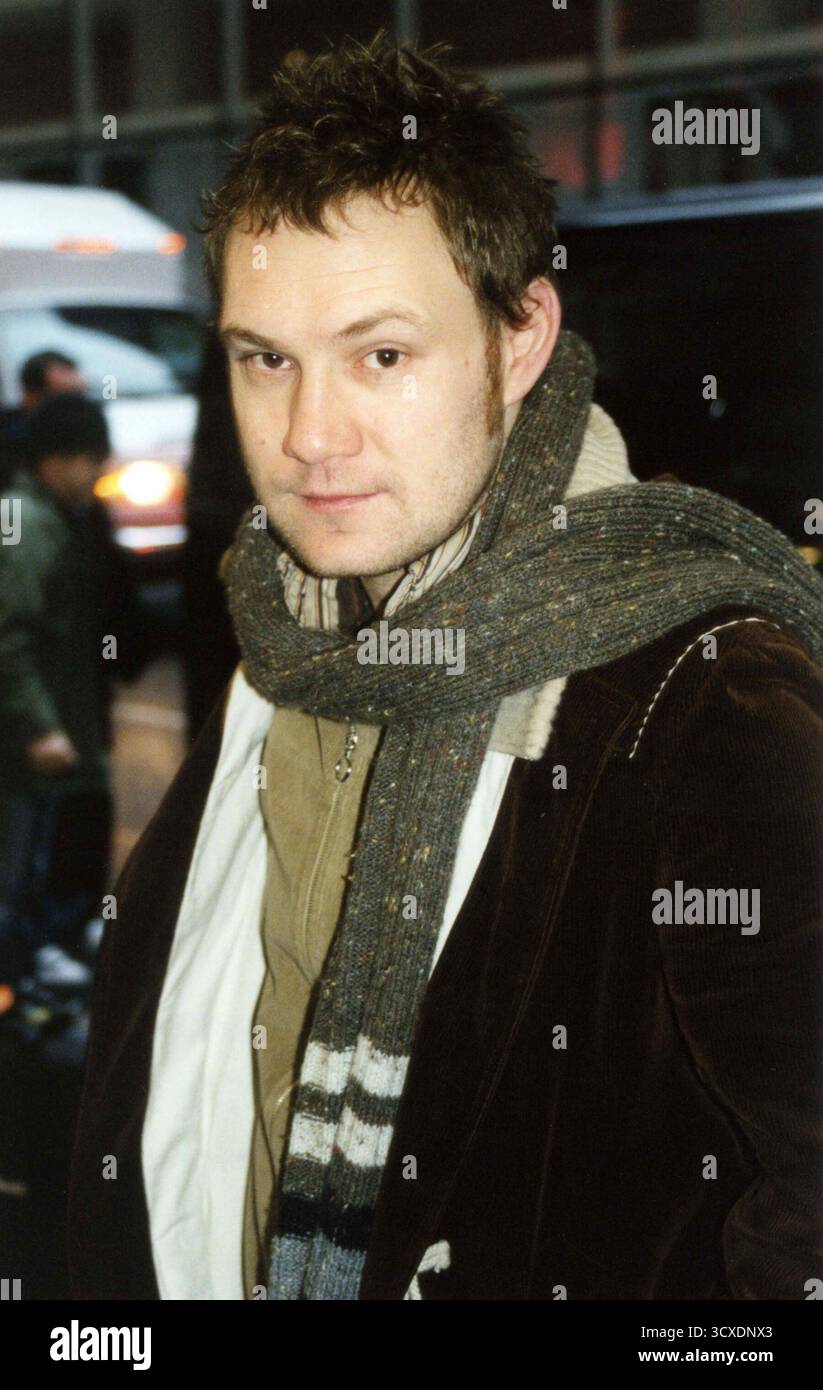 David Gray aux studios 'Caroline Rhea Show', NYC 29/01/03 Banque D'Images