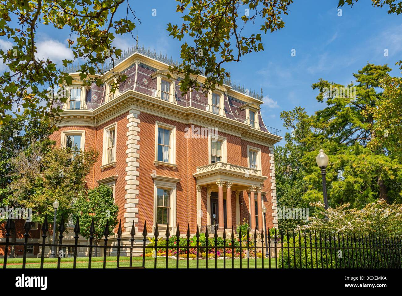 Manoir du gouverneur à Jefferson City, Missouri Banque D'Images