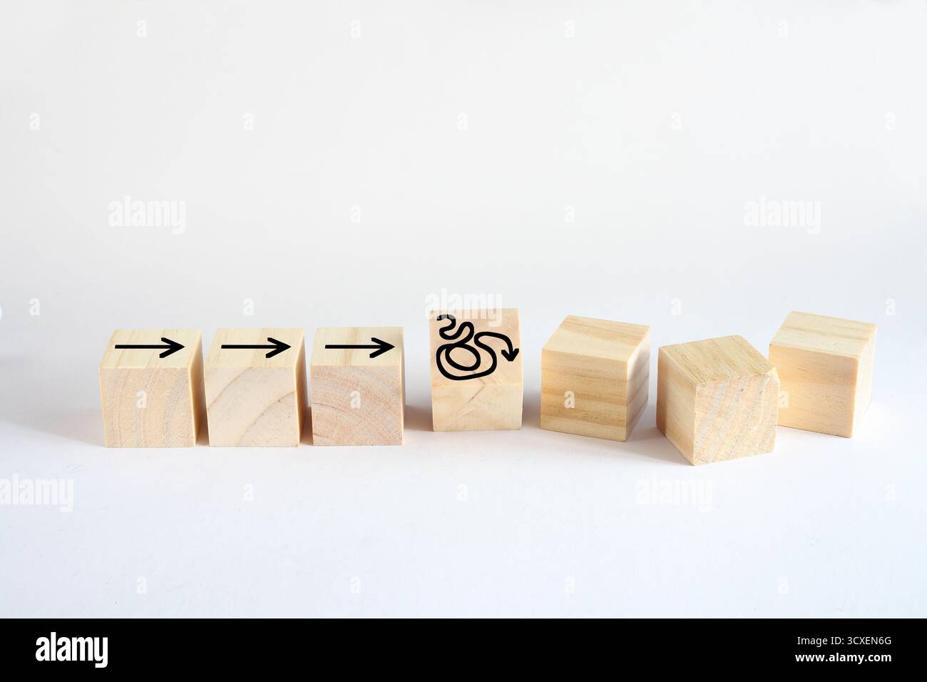 gestion complexe ou organisation désordonnée, distraction d'affaires, arbre de décision chaotique, processus d'affaires compliqué, recherche d'idées et innovatio Banque D'Images