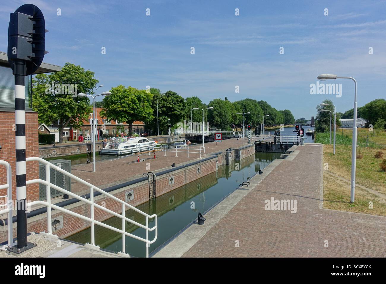 Amsterdam Willem I Locks (Noord-Hollandsch kanaal) // Amsterdam Willem I Locks (Noord-Hollandsch kanaal) Banque D'Images
