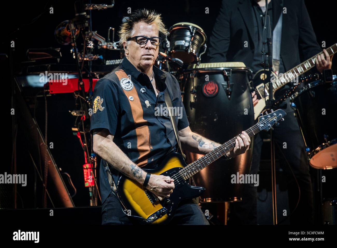 Noodles (Kevin John Wasserman) de The Offspring jouant en direct à Oslo le 10 octobre 2025 Banque D'Images