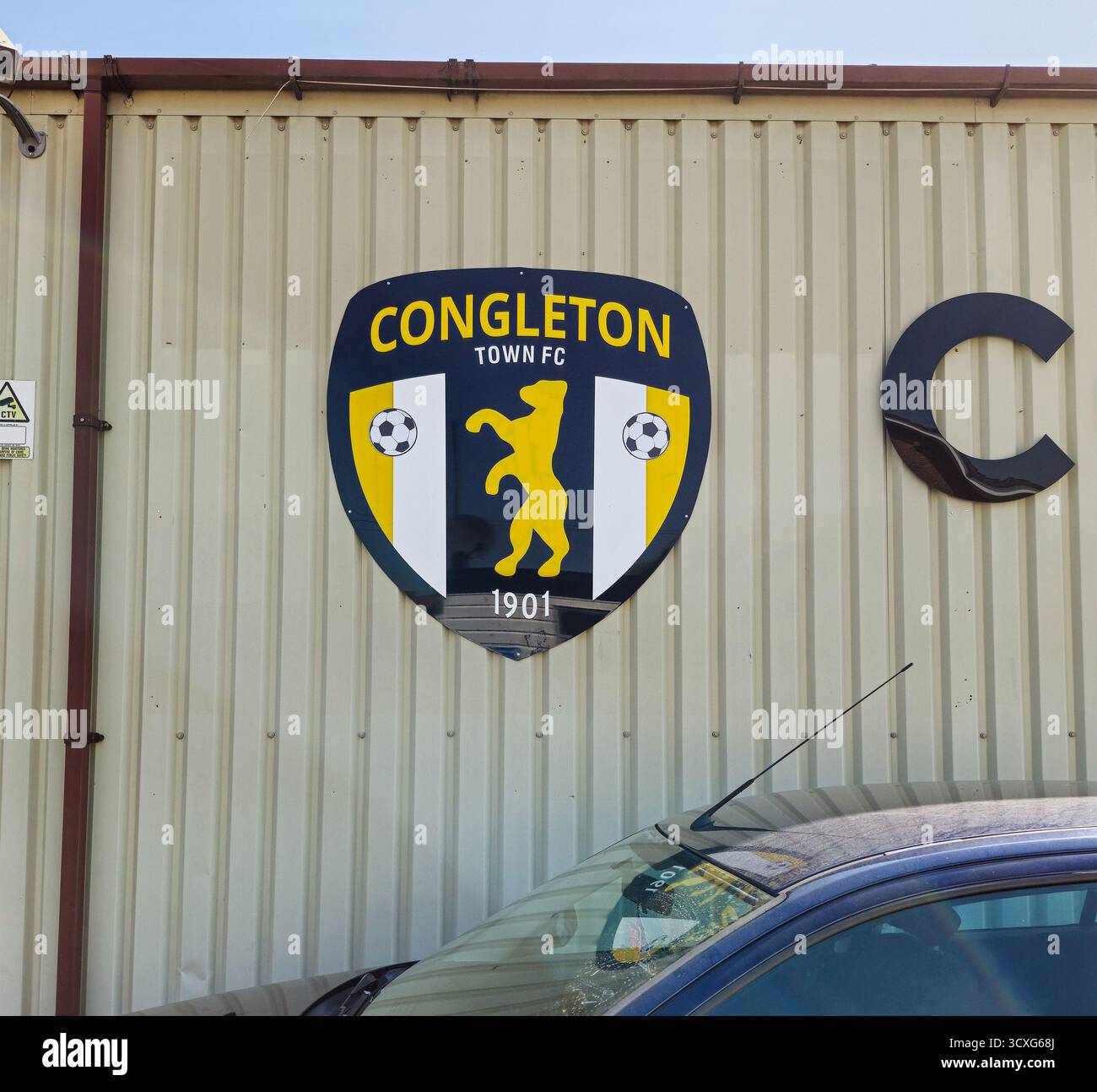 Le Congleton Town Football Club, surnommé « The Bears », est un club de football américain basé à Congleton, dans le Cheshire, en Angleterre Banque D'Images