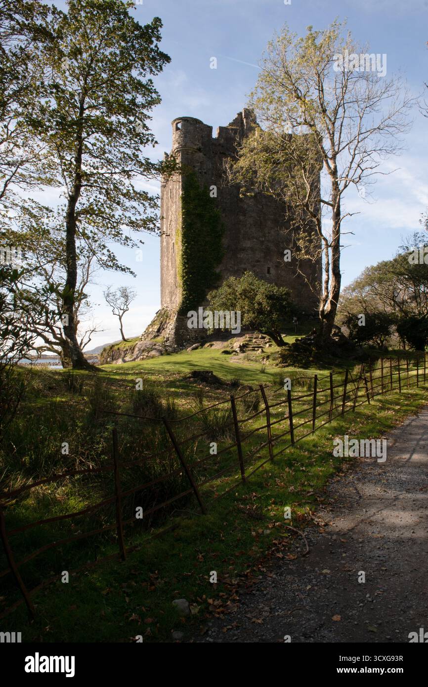 Castle Moy, Lochbuie, île de Mull, Écosse Banque D'Images