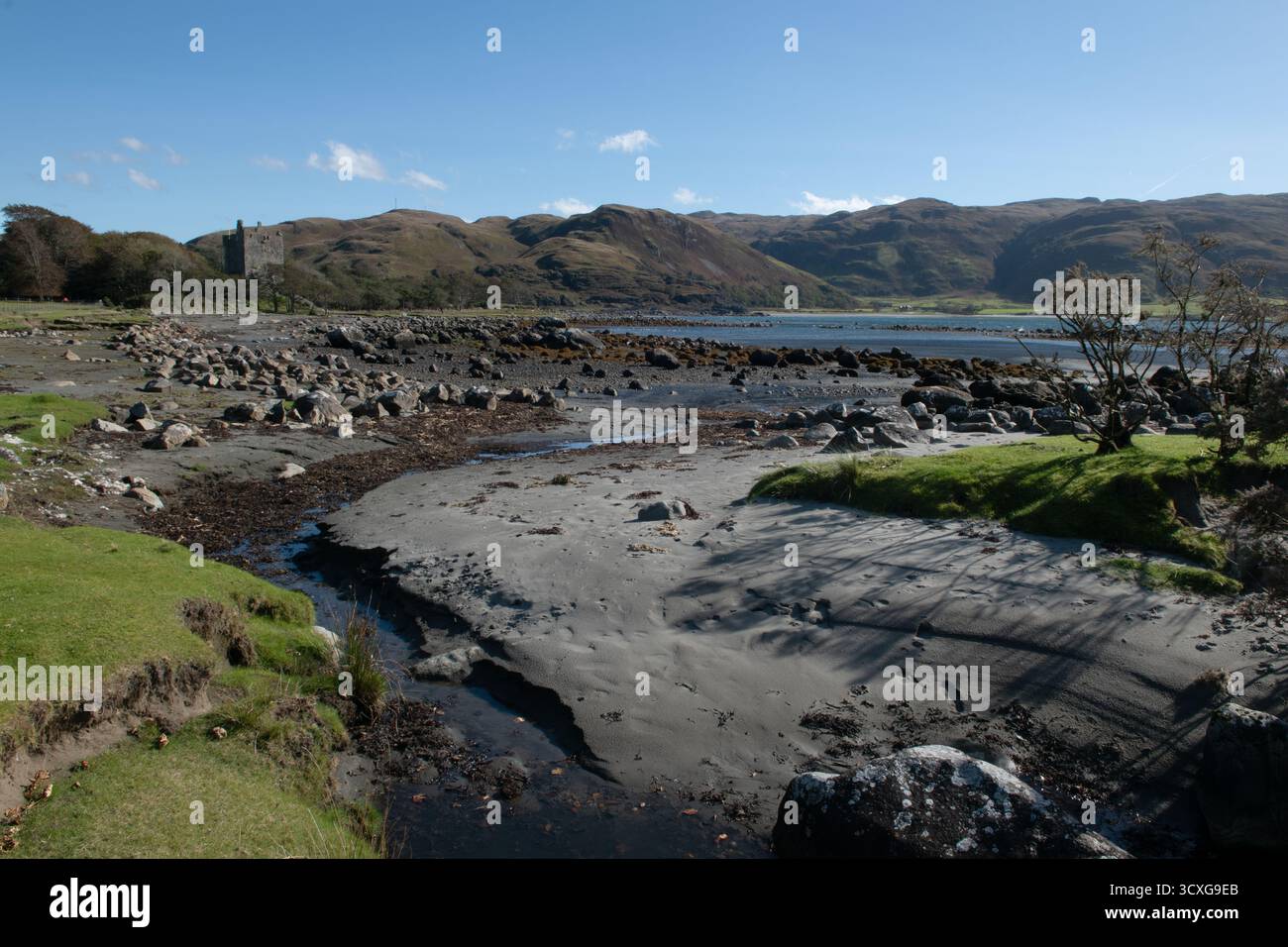 Château de Moy sur les rives du Loch Buie, Mull, Écosse Banque D'Images