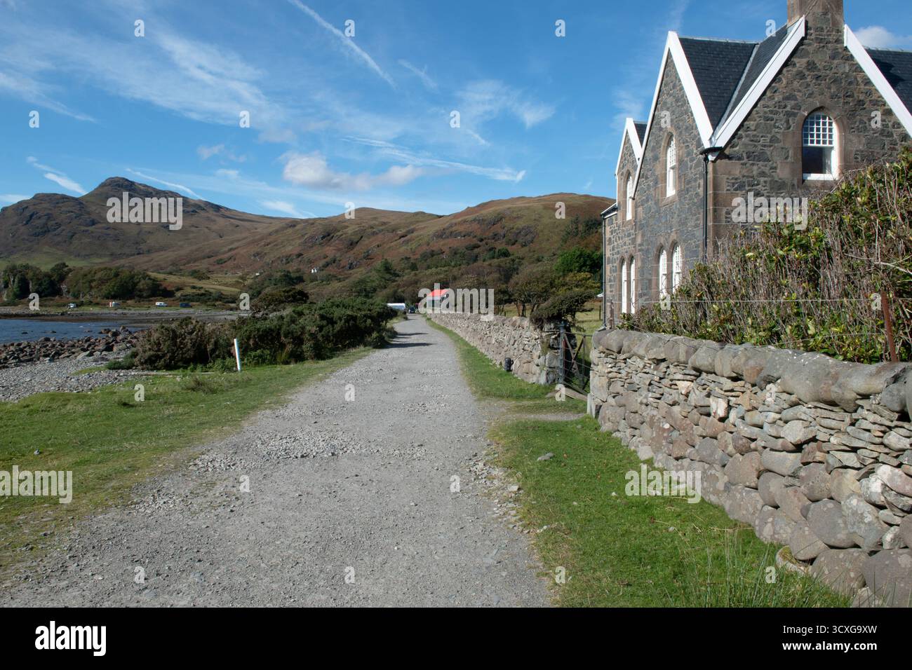 Maison à Lochbuie, île de Mull, Écosse Banque D'Images